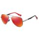 Men's Flat Top Oversized Aviator Polarized Sunglasses with Spring Hinges 1419