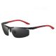 Men's Aluminum Lightweight Semi-Rimless Sport Wrap Polarized Sunglasses 5570