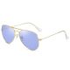 Unisex Classic Aviator Metal Light Tinted Candy Color Polarized Sunglasses 1085