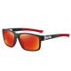 Unisex Plastic Oversized Sporty Rectangle Polarized Sunglasses with Rubber Tips 2050
