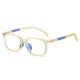 Children's TR90 Unbreakable Rectangle Anti-Blue Light Glasses with Flexible Spring Hinges 2002