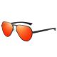 Men's Aluminum Single Bridge Aviator Polarized Sunglasses Teardrop Shaped Lenses 5059