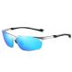 Men's Outdoor Sport Aluminum Semi-Rimless Wrap Polarized Sunglasses 5094