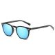 Unisex TR90 Retro Keyhole Horn Rimmed Polarized Sunglasses with Metal Rivets 2529