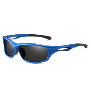 Men's Full Frame Polycarbonate Wrap Around Sports Polarized Sunglasses 2507