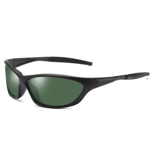 Men's Polycarbonate Wrap Around Sport Polarized Sunglasses with Rubber Tips 2009